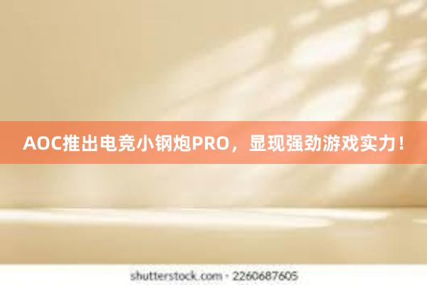 AOC推出电竞小钢炮PRO，显现强劲游戏实力！