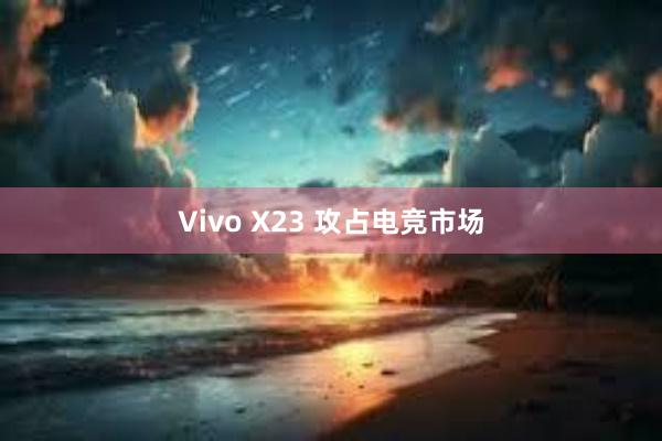 Vivo X23 攻占电竞市场