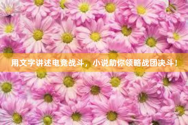 用文字讲述电竞战斗，小说助你领略战团决斗！